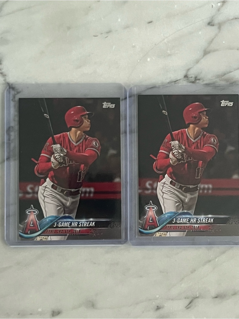 Shohei Ohtani Topps Rookie 2 Card Lot US189